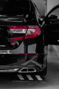 A car in need of repairs.