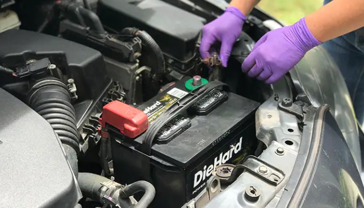 car battery installation